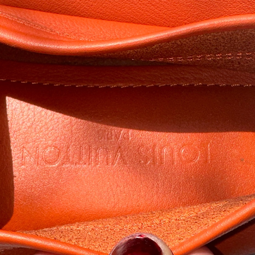 Louis Vuitton Orange Leather Loafers - Size 7 - Picture 9 of 16